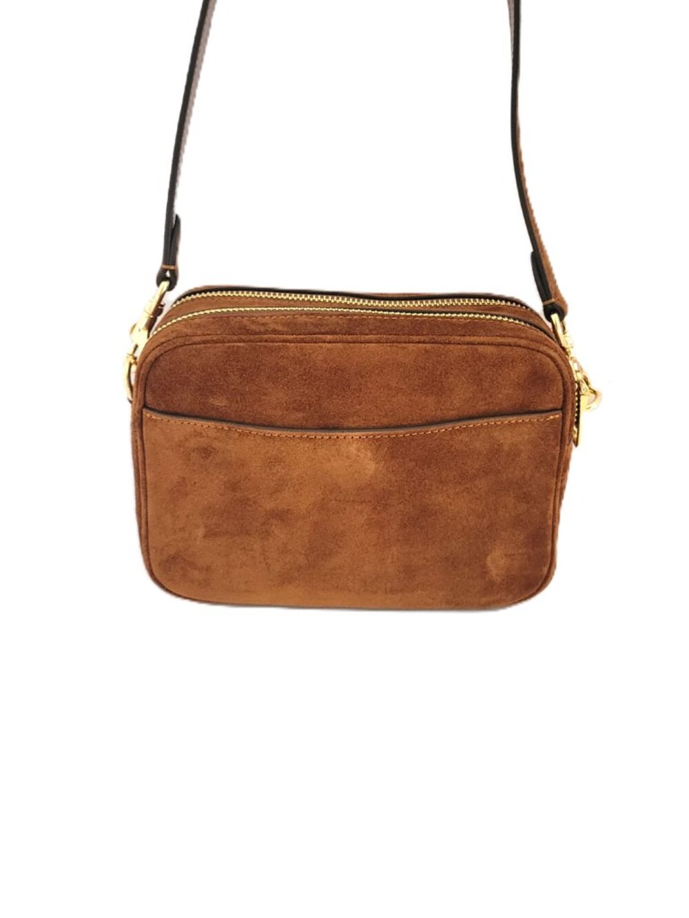 Coach CEN20 Mini Carey Suede Leather Crossbody Bag Handbag Warm Brown - Picture 4 of 8